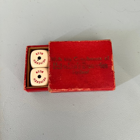 Vintage Heineken Beer Dice w/ Original Box - Picture 3 of 4